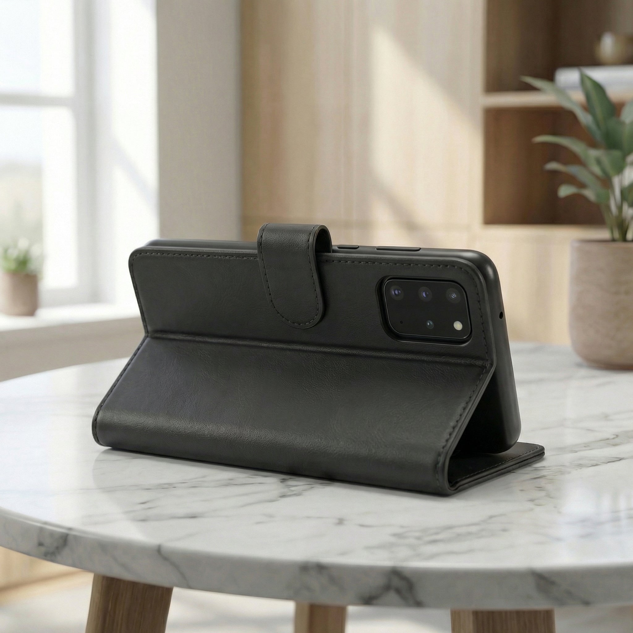 Samsung S20 FE Book Case Cover - Black