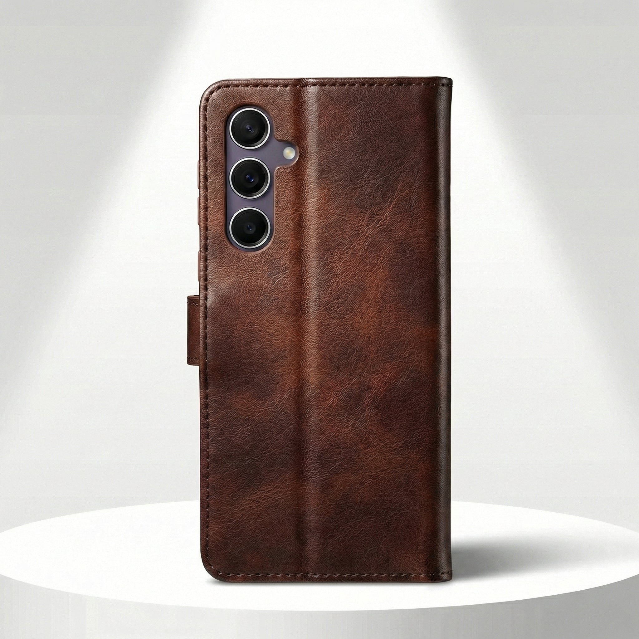 Samsung S22 FE Book Case Cover - Brown