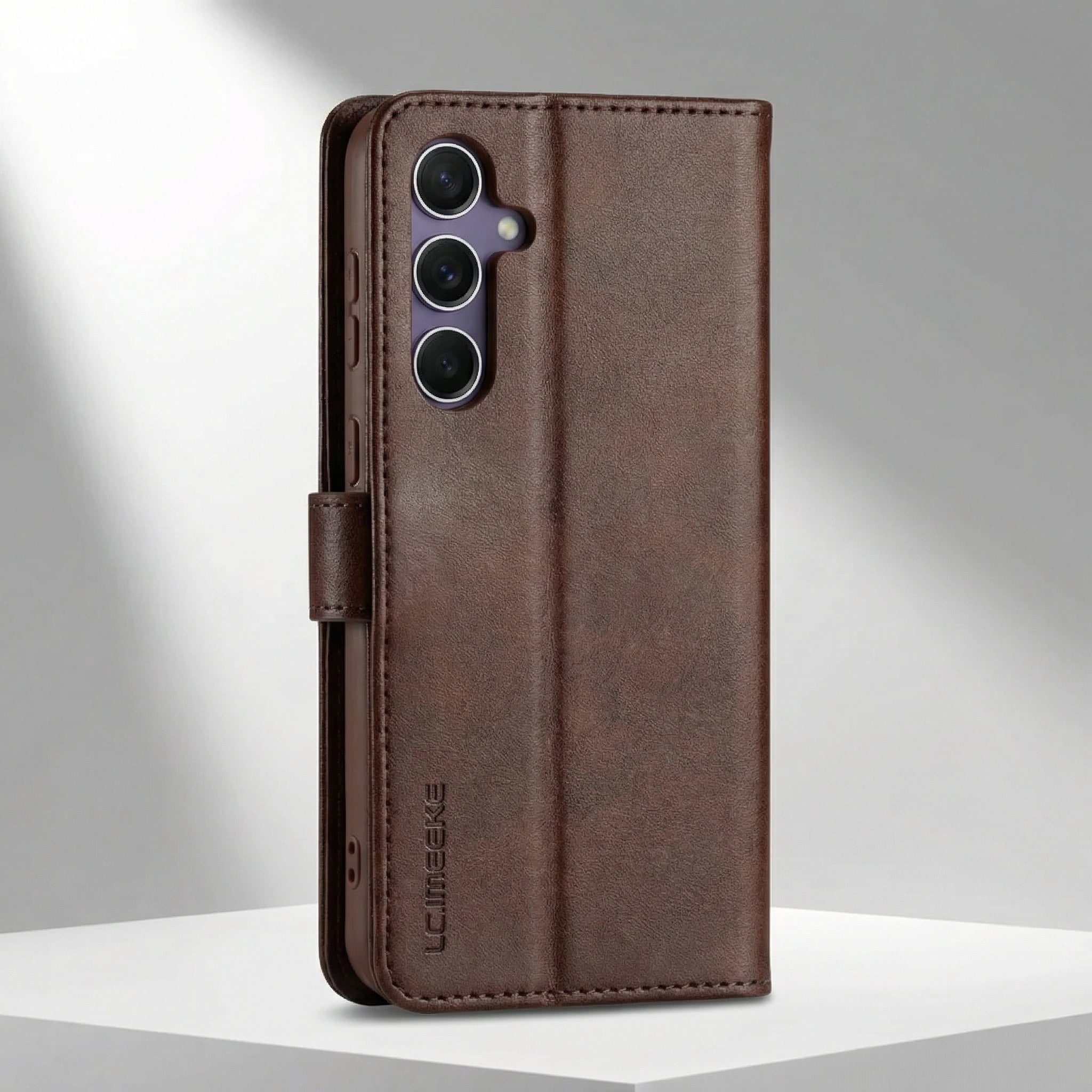 Samsung S24 FE Book Case Cover - Brown