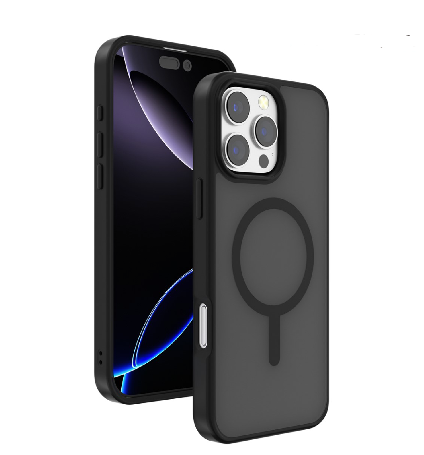 iPhone 15 Plus Back Case Magsafe - Black/Grey