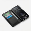 iPhone 12 Pro Max Book Case Cover - Black