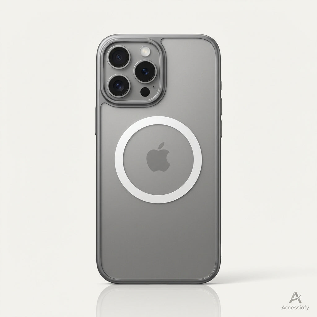 iPhone 16 Rückseite Magsafe - Schwarz/Grau