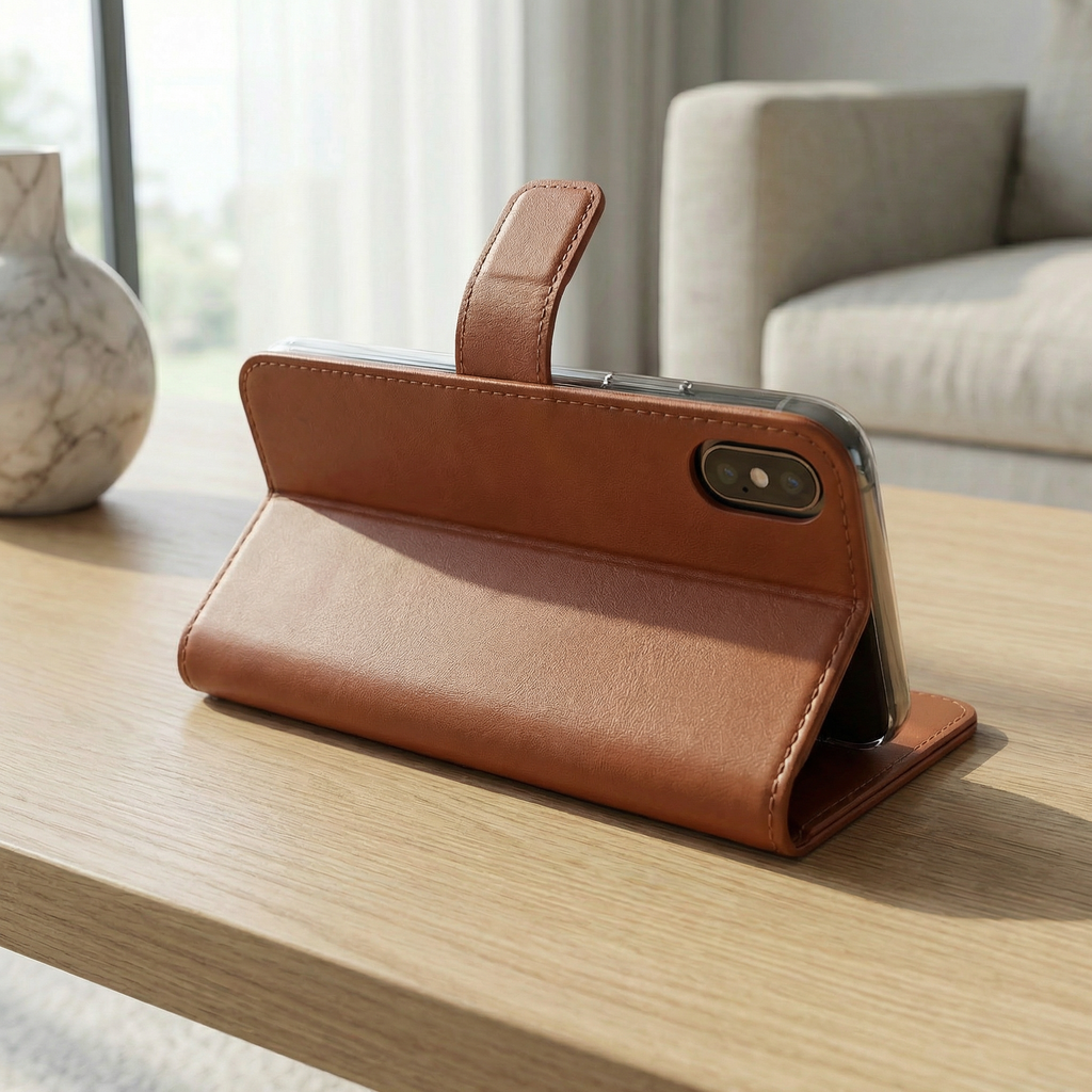 iPhone X/XS/XR Book Case Cover 