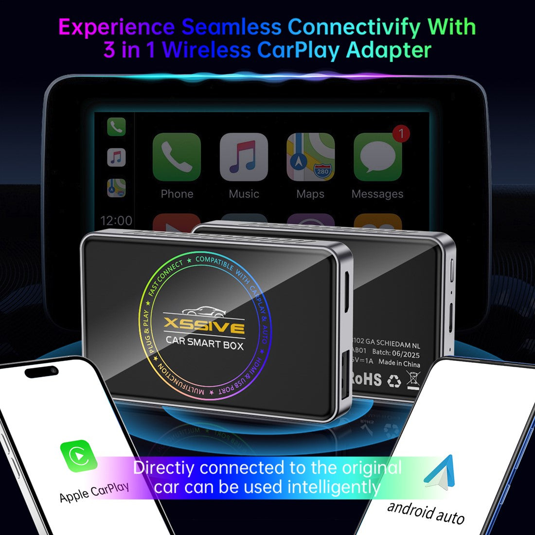 Multimedia auto smartbox - Apple CarPlay & Android Auto