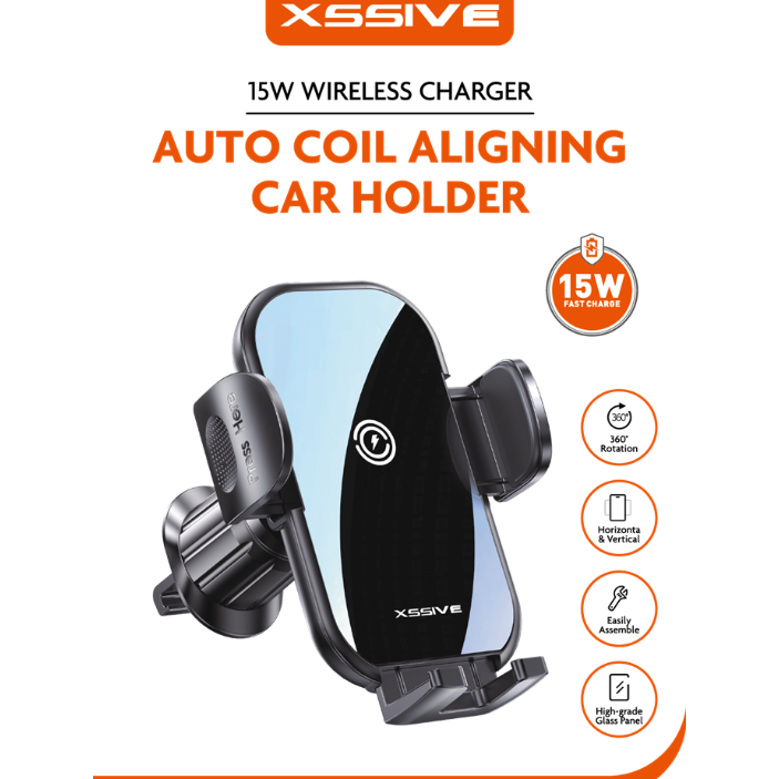 Wireless Charger Auto Coil Aligning Car Holder