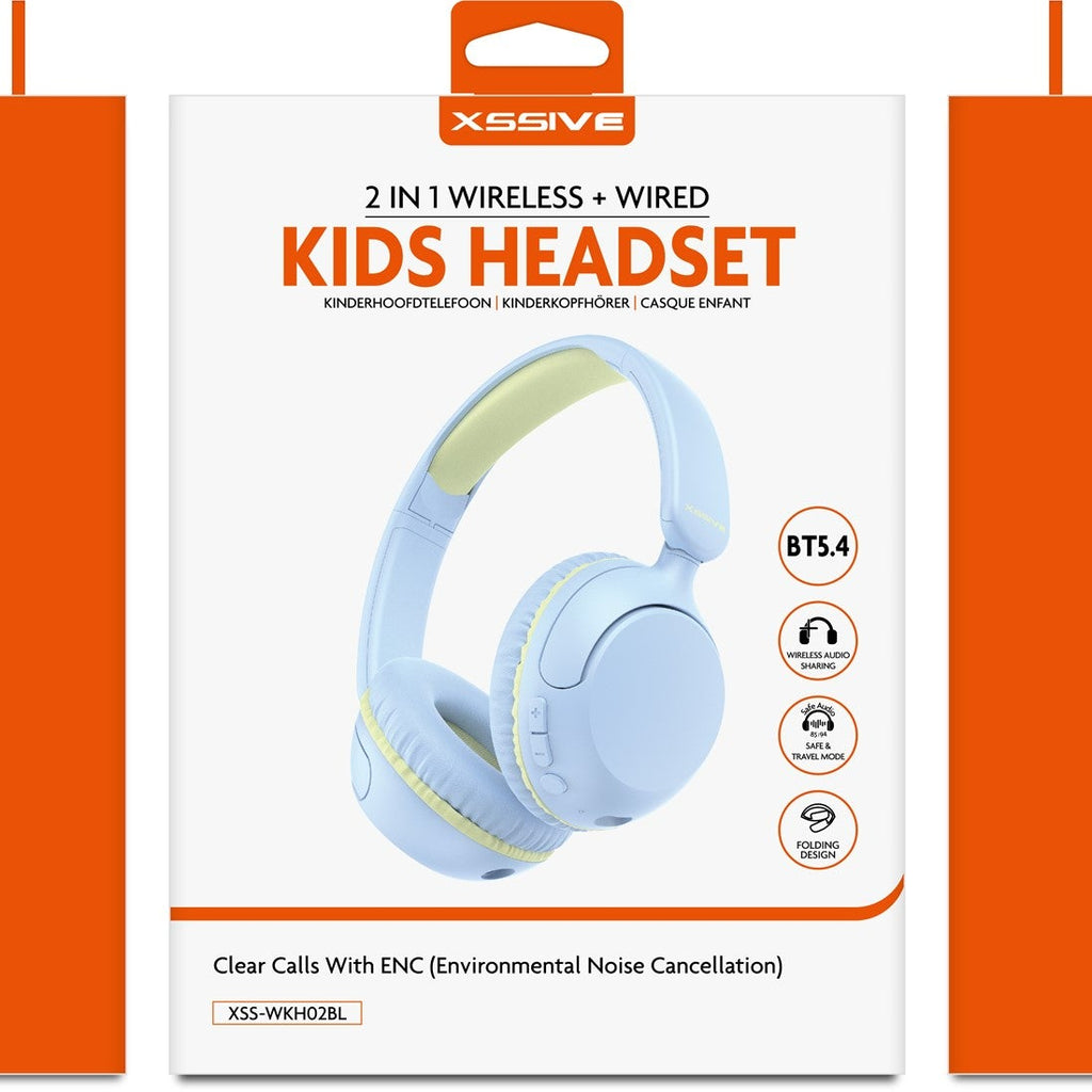 Wireless Headphone for kids - Blue