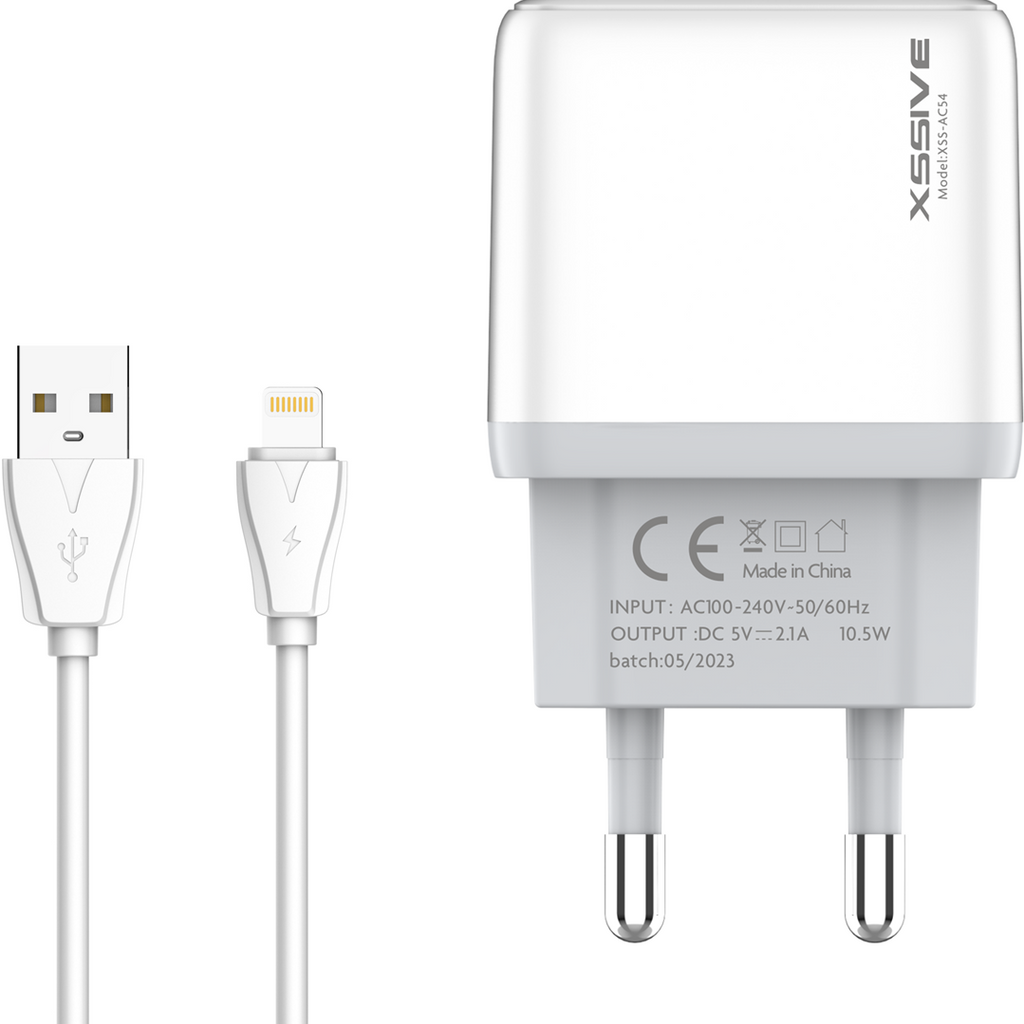 Duo USB Charger with Cable for iPhone
