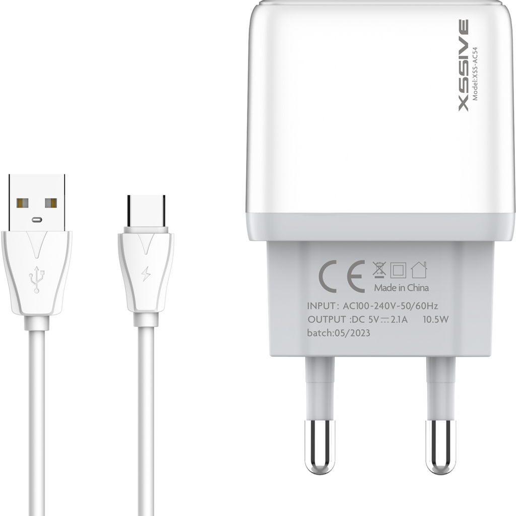 Duo USB Charger with Cable USB-C