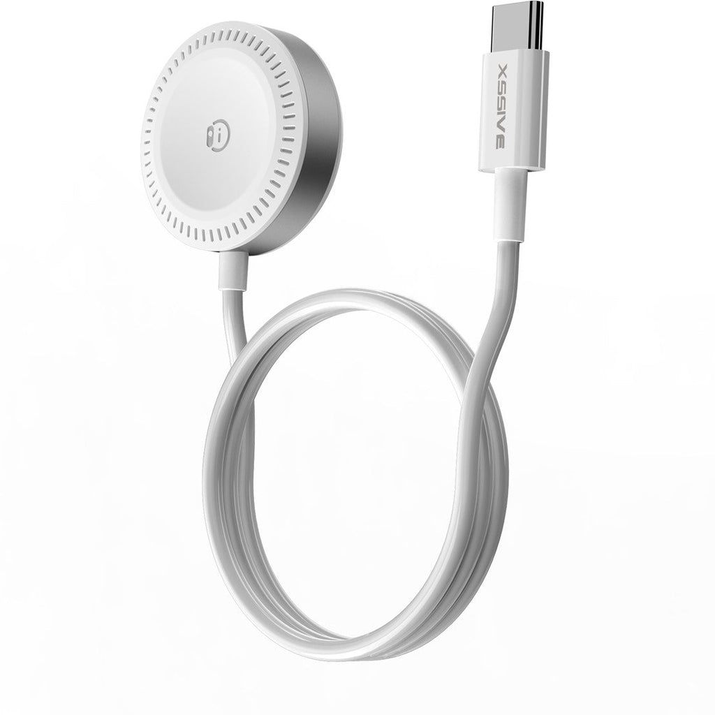 Wireless Charger for Apple iWatch and Samsung Watch - White