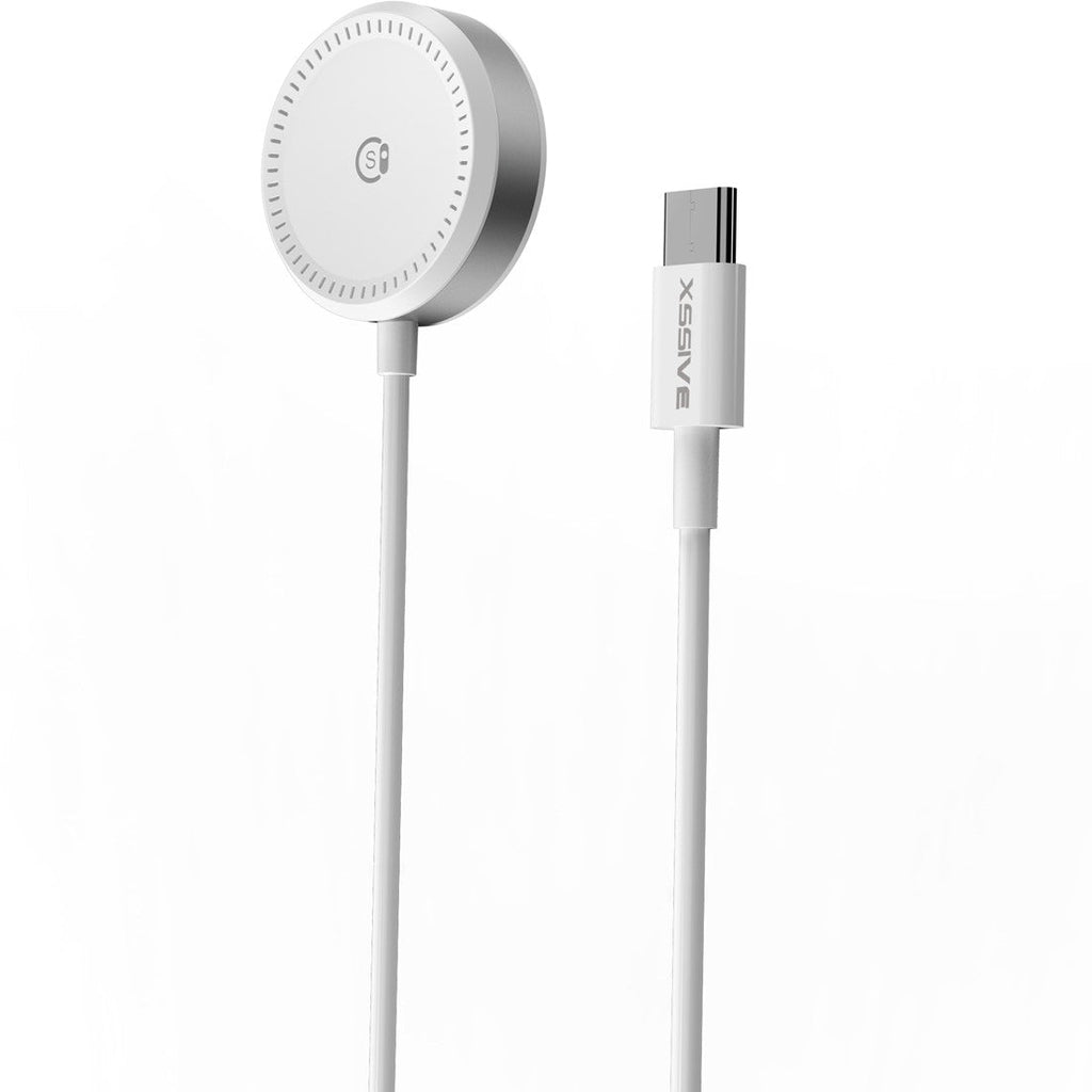 Wireless Charger for Apple iWatch and Samsung Watch - White