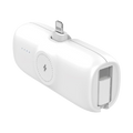 Premium Mini Powerbank For iWatch & iPhone With USB-C Cable 5000mAh - White