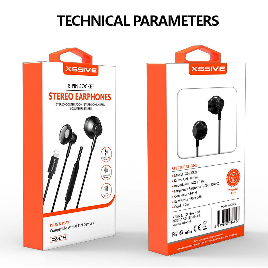 iPhone Earbuds with wire - Black