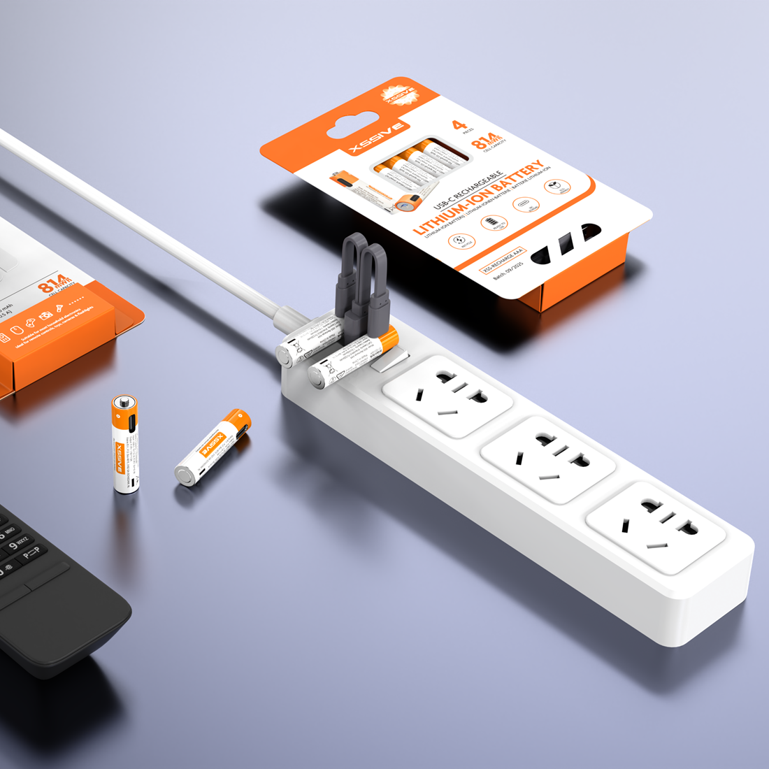 USB-C Chargeable Penlite AAA Batterij 4st.